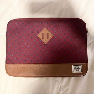 Herschel Supply Company Burgundy and Brown Laptop Bag